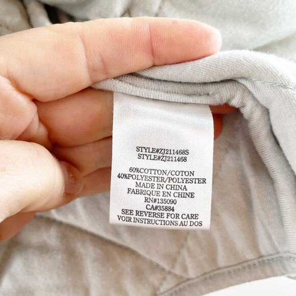 Z Supply Maya Camo Long Sleeve Snap Button Quilted Jacket Dusty Sage Small - Picture 7 of 9